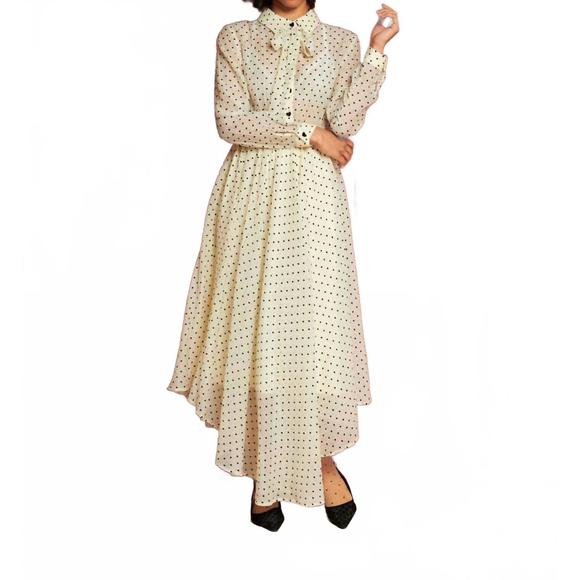 NEW SISTER JANE dove hearts maxi dress in cream - Picture 1 of 4